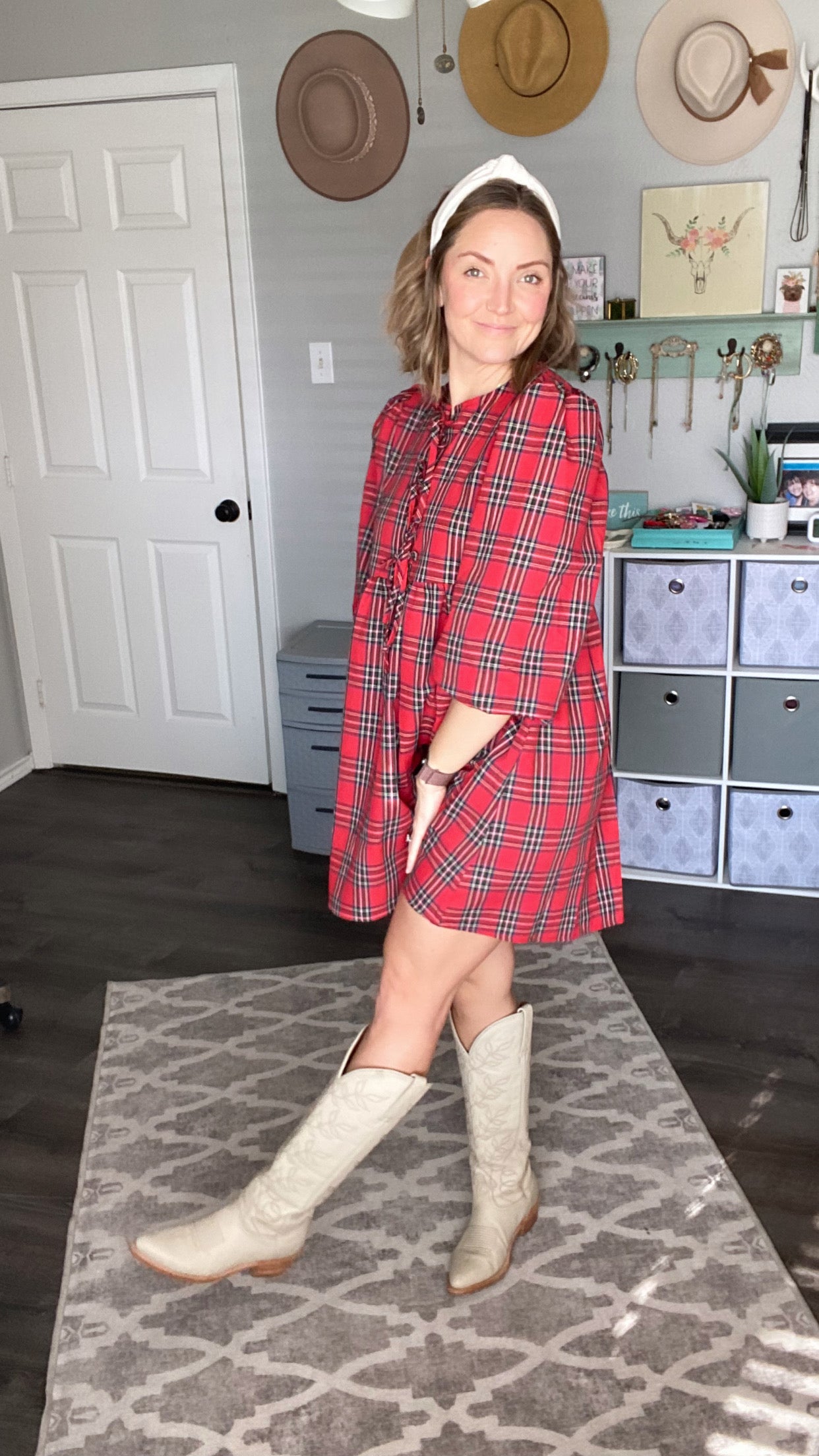 Red Plaid Babydoll