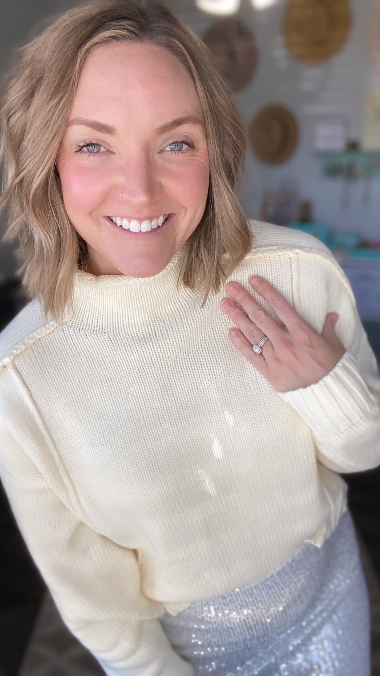 Vanilla Crop Turtle Neck