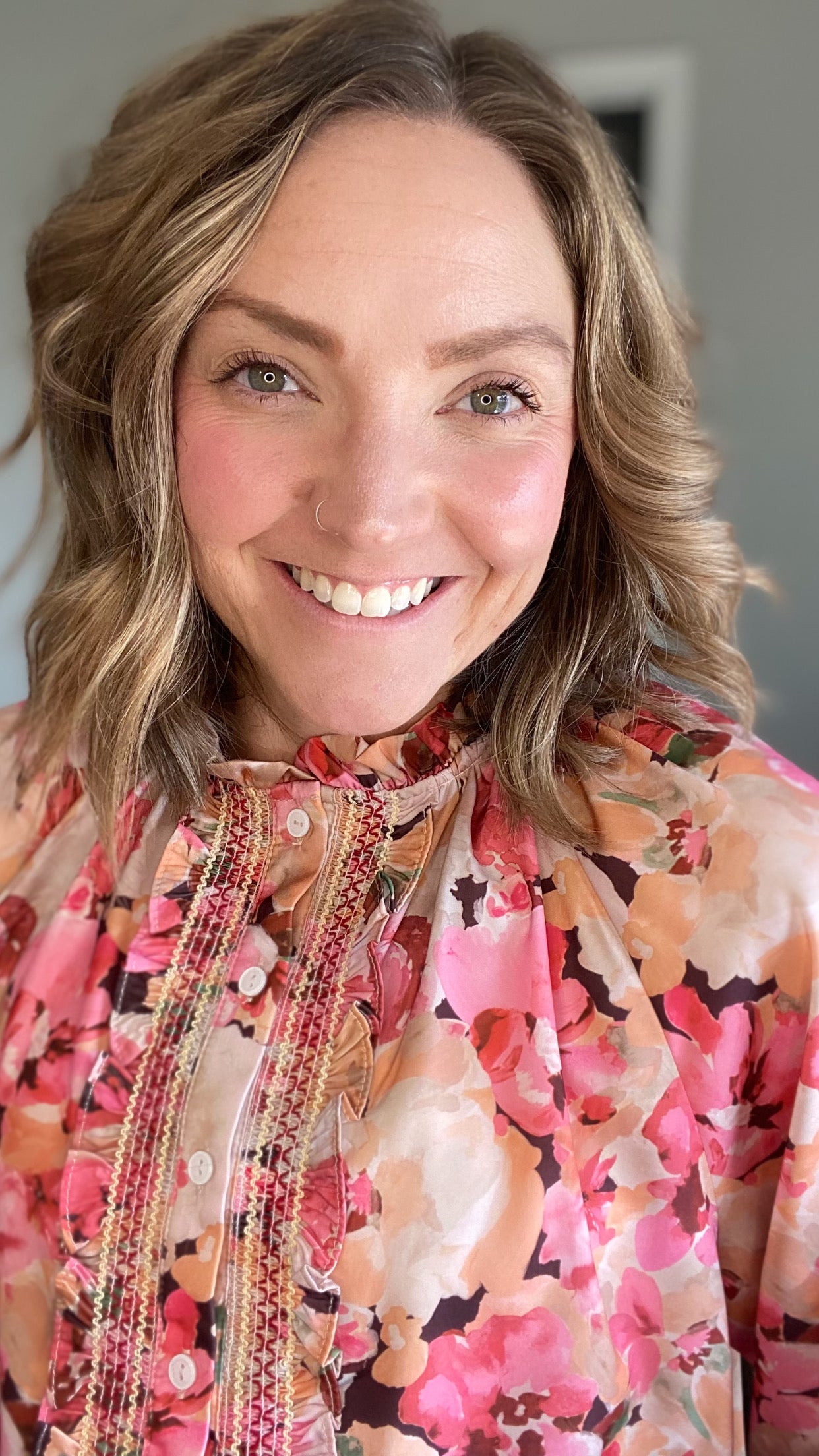 Spring Floral Blouse