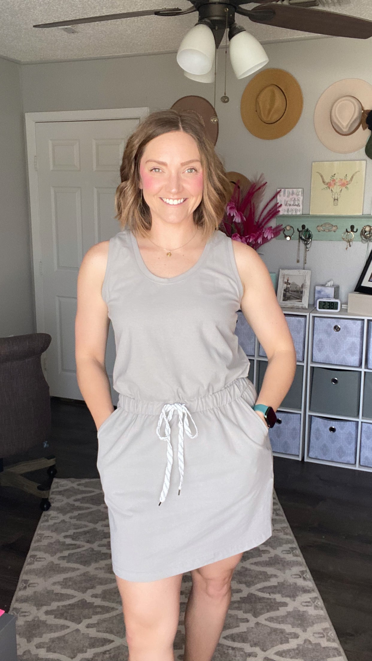 Grey Athletic Dress