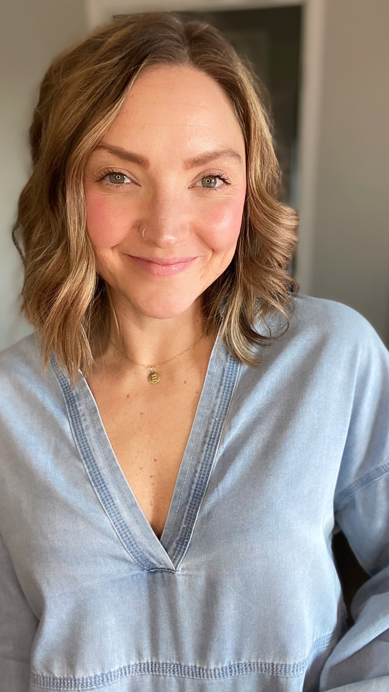 Chambray Pullover