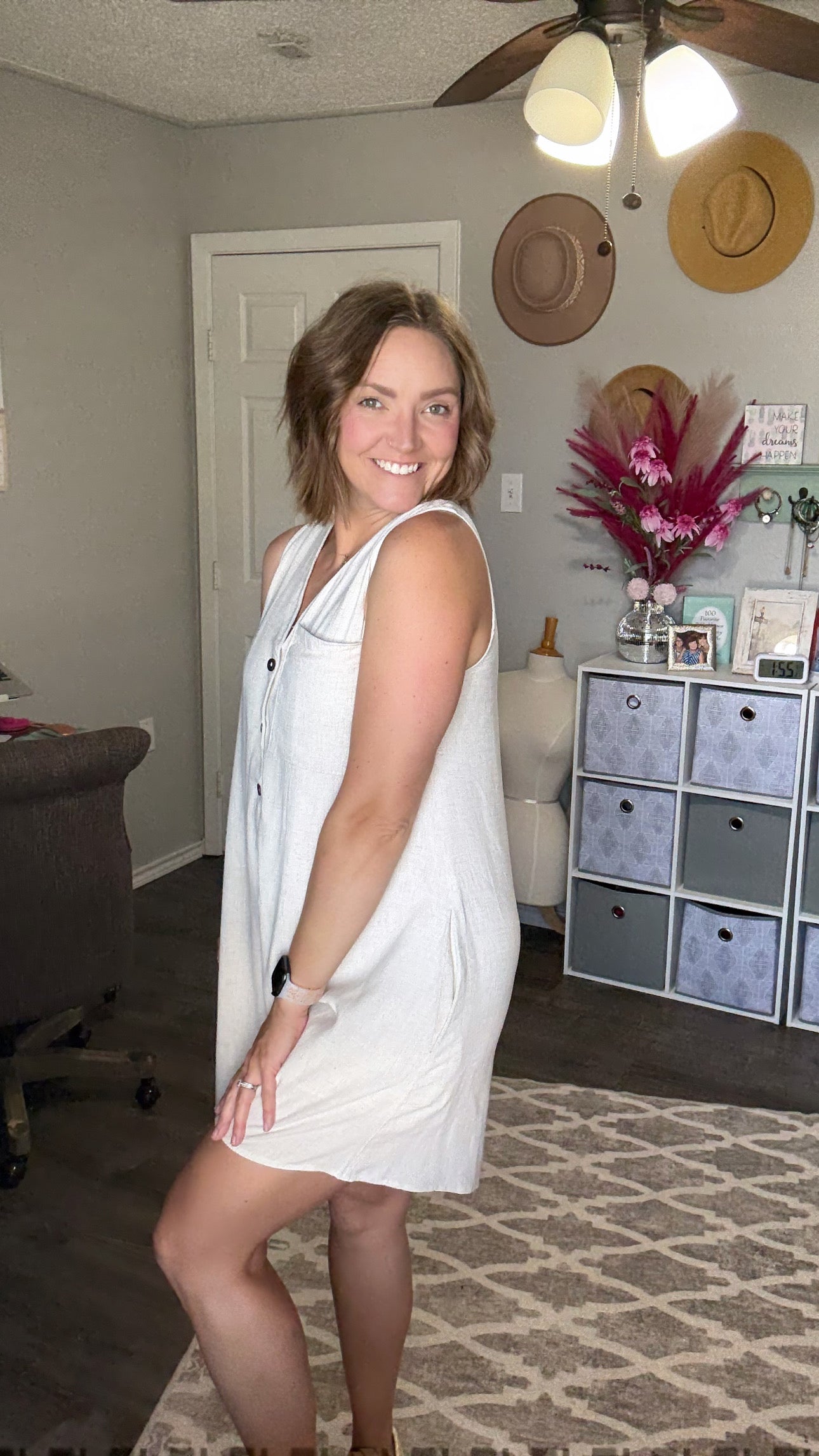 Linen Pocket Romper