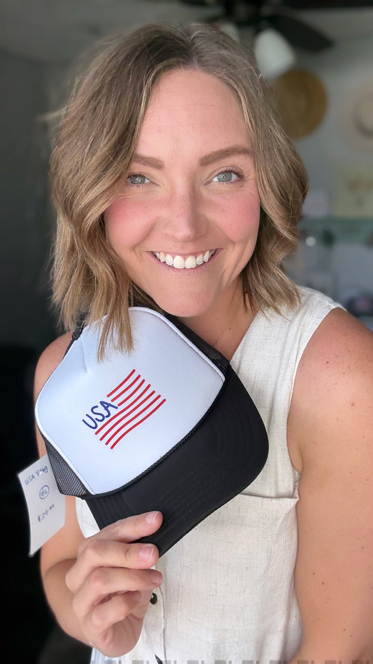 USA Flag Trucker