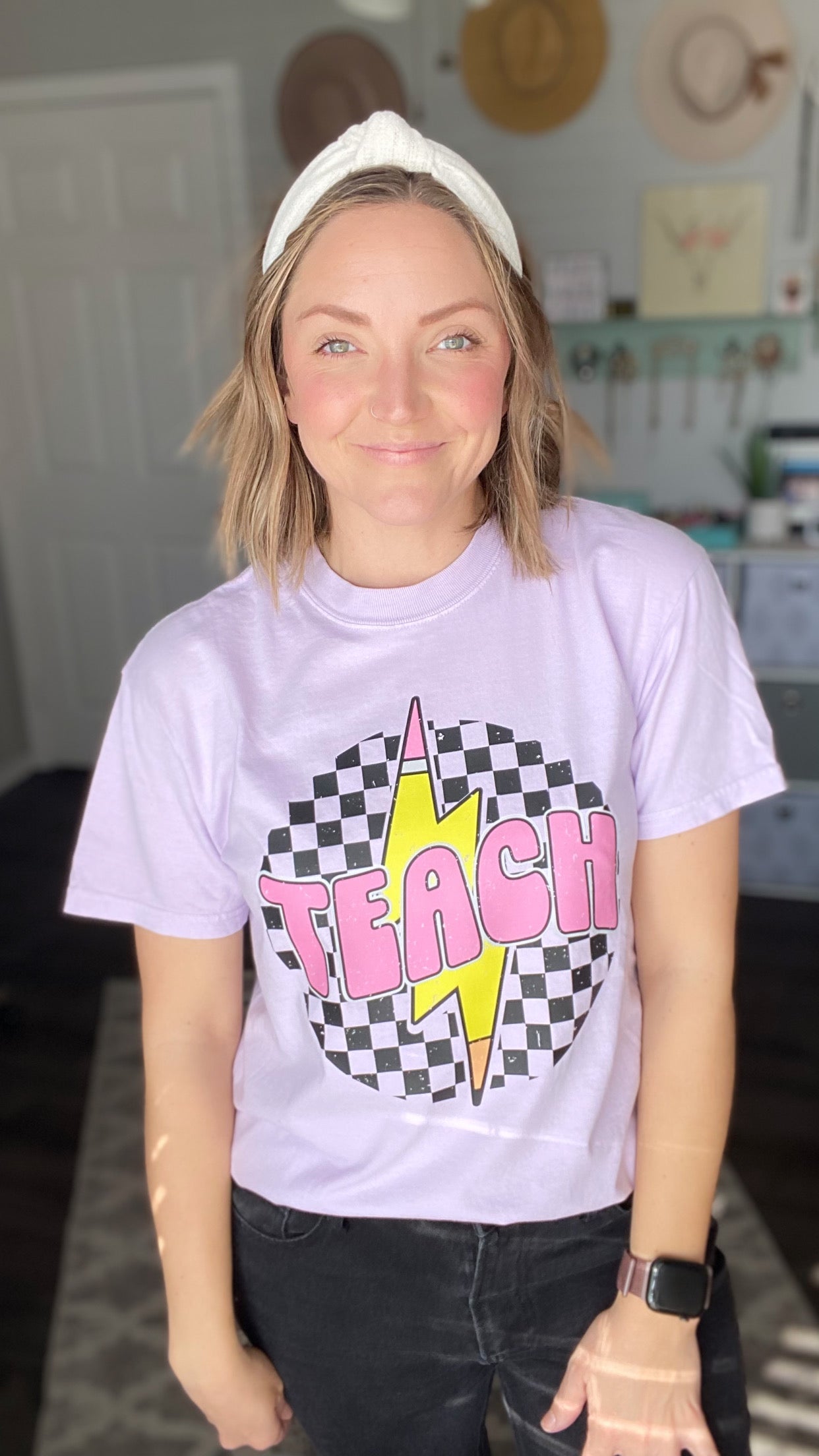 Lilac Teach Tee