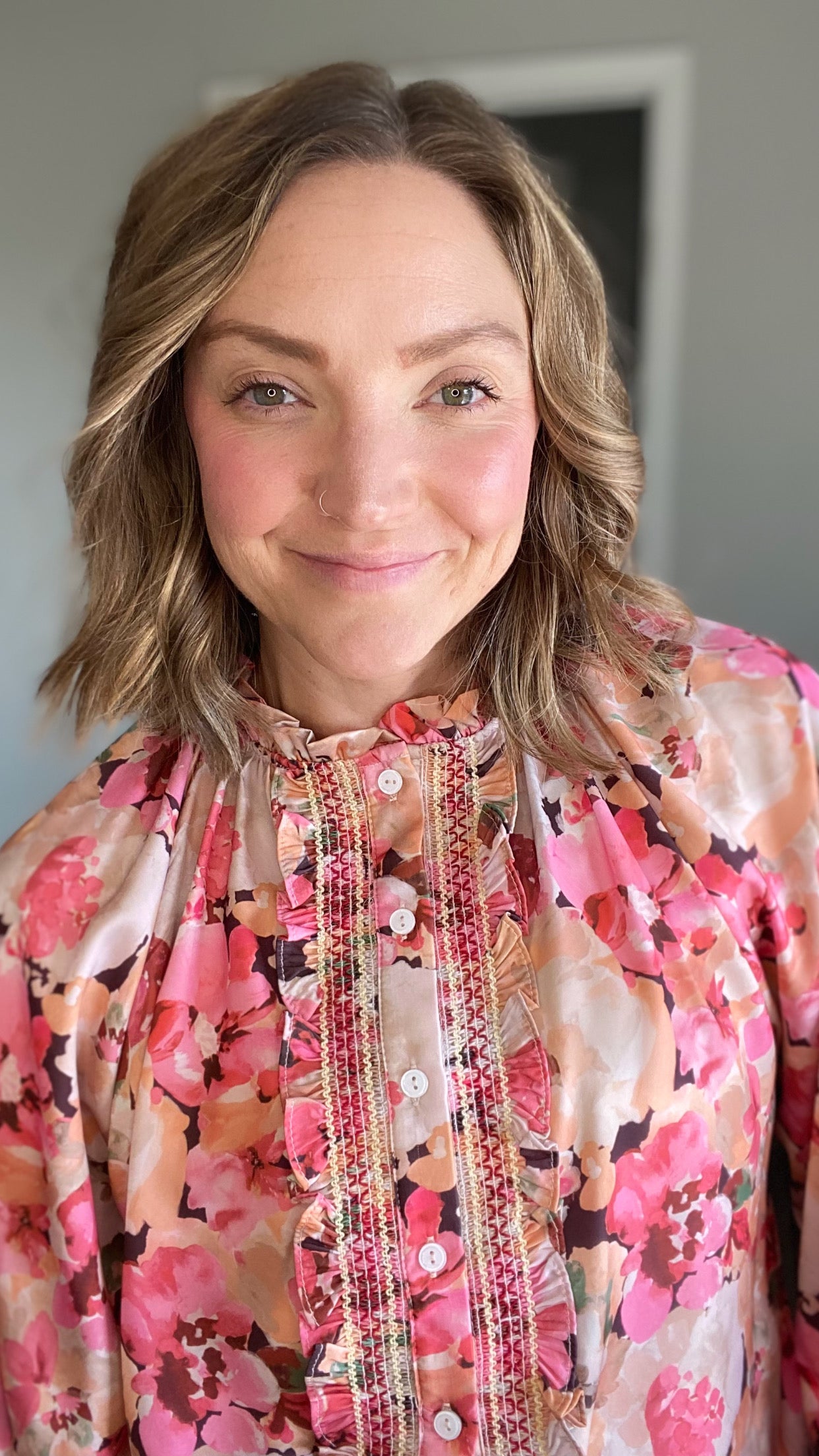 Spring Floral Blouse