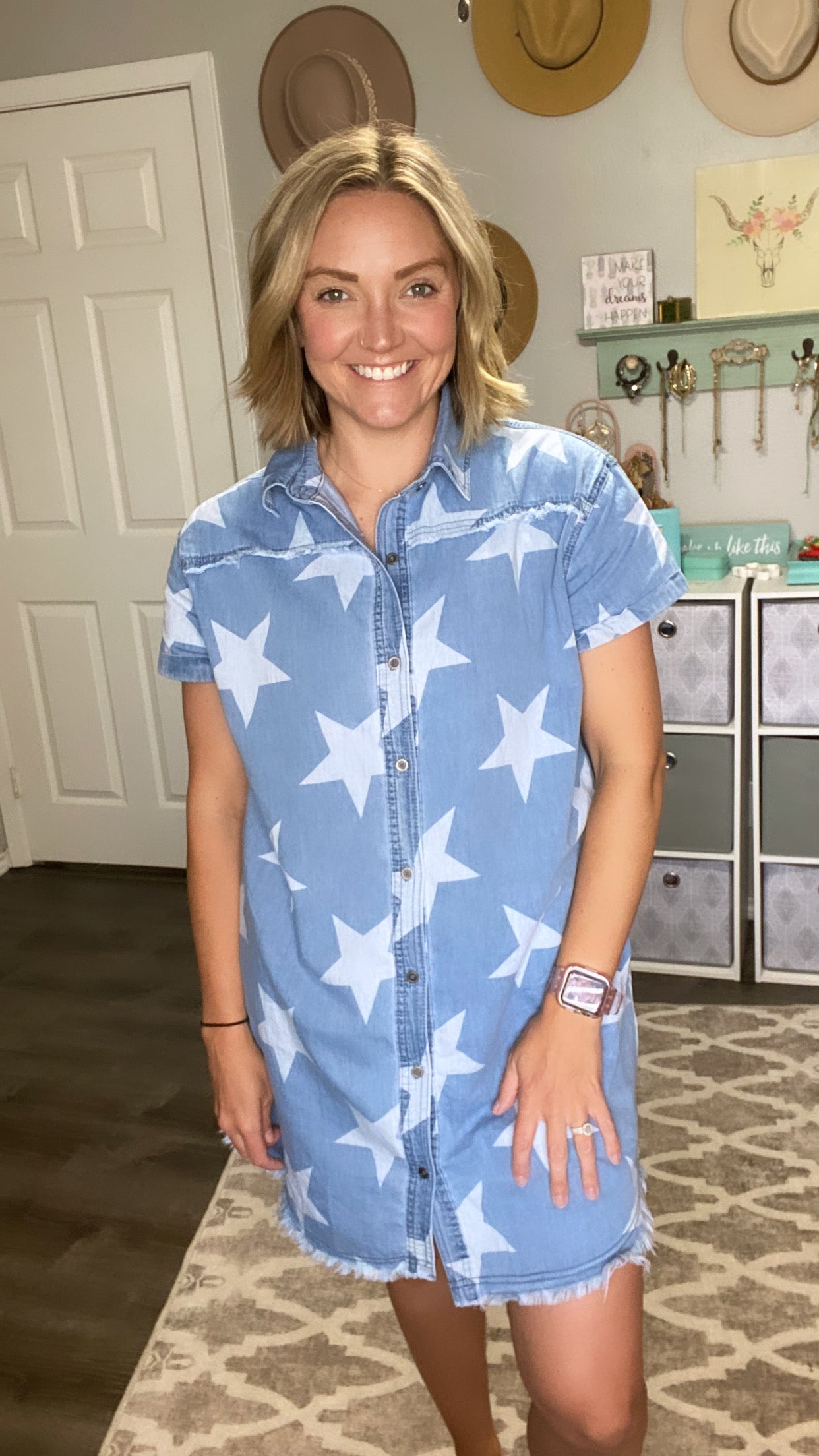 Denim Star Dress