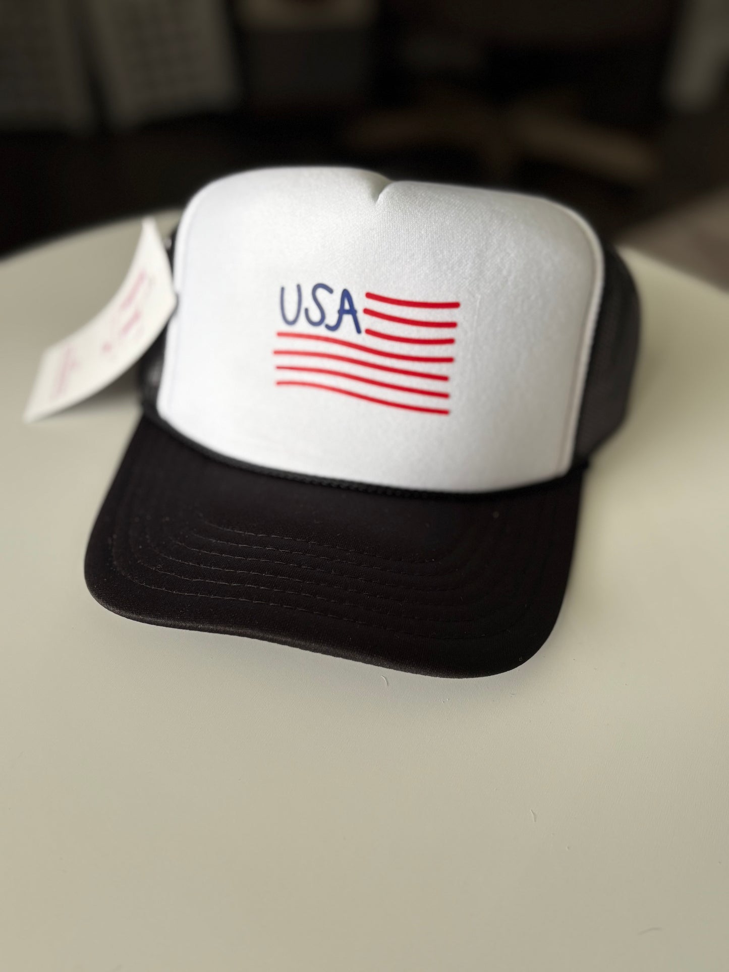 USA Flag Trucker