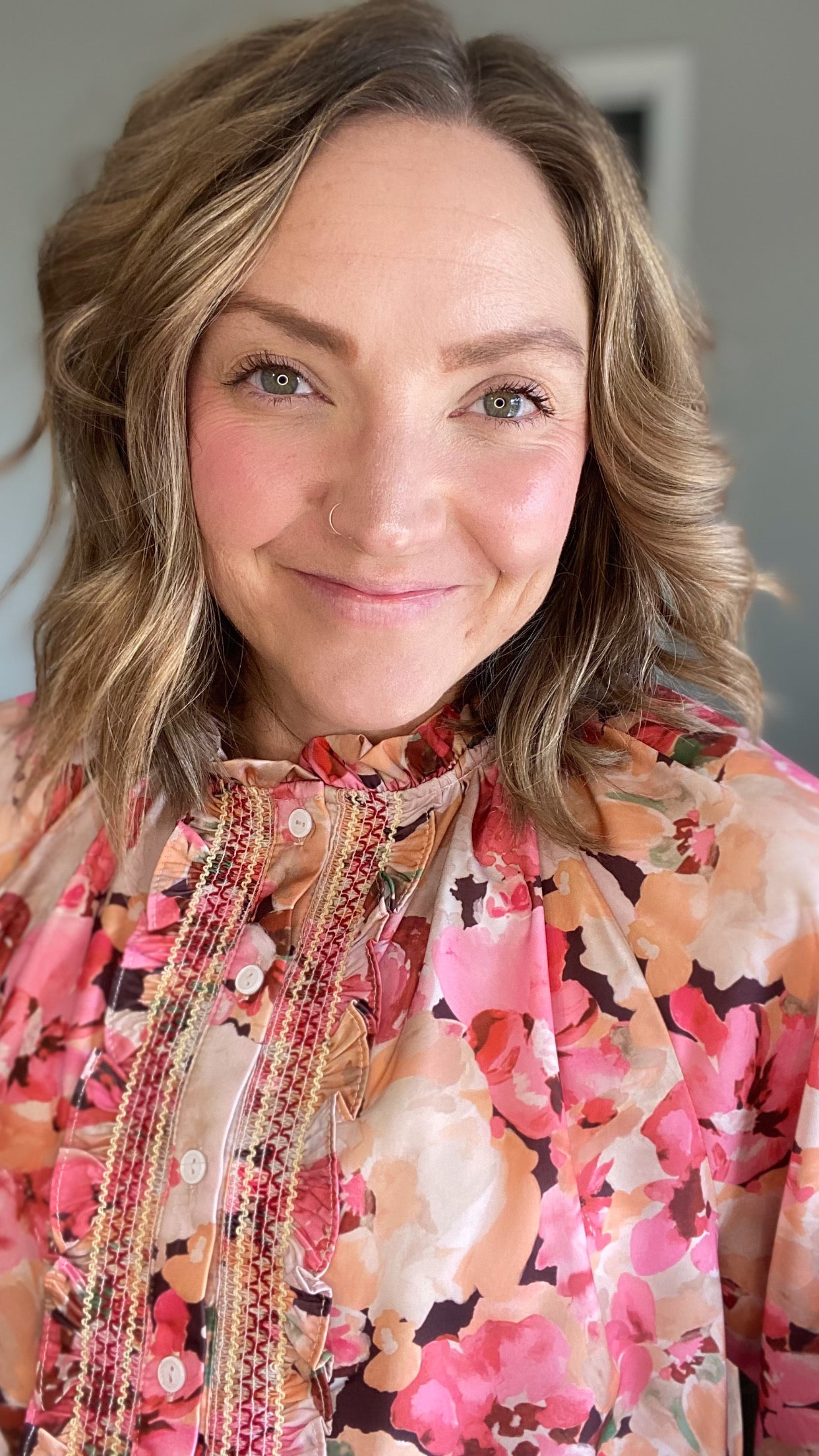 Spring Floral Blouse