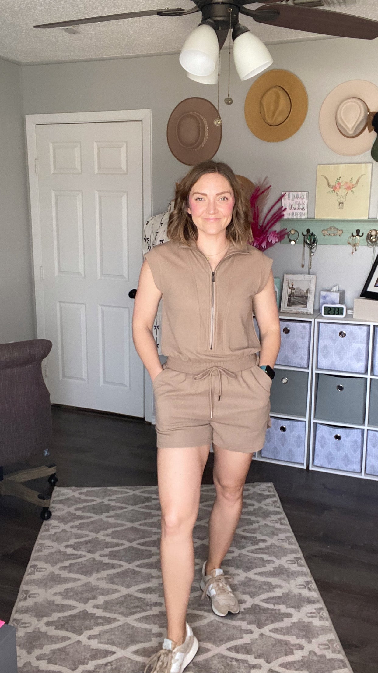 Mocha Ribbed Romper