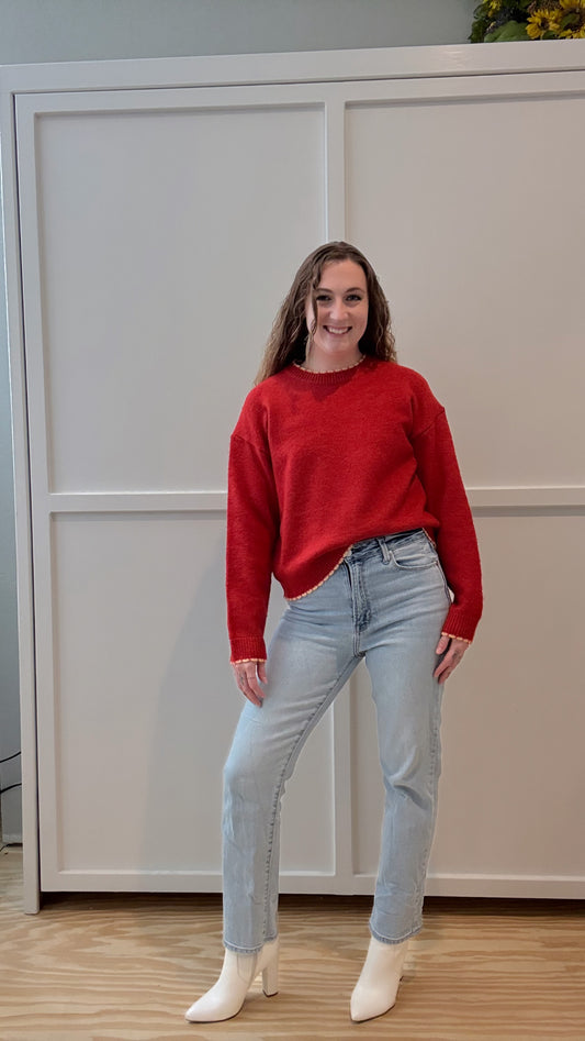 Mistletoe Scallop Knit