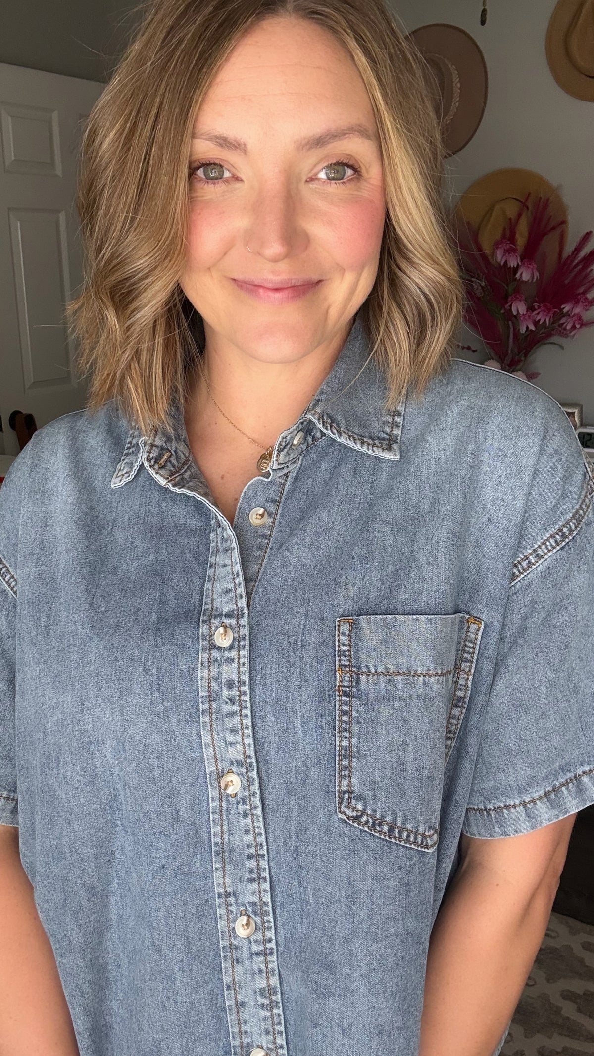 Denim Button-up