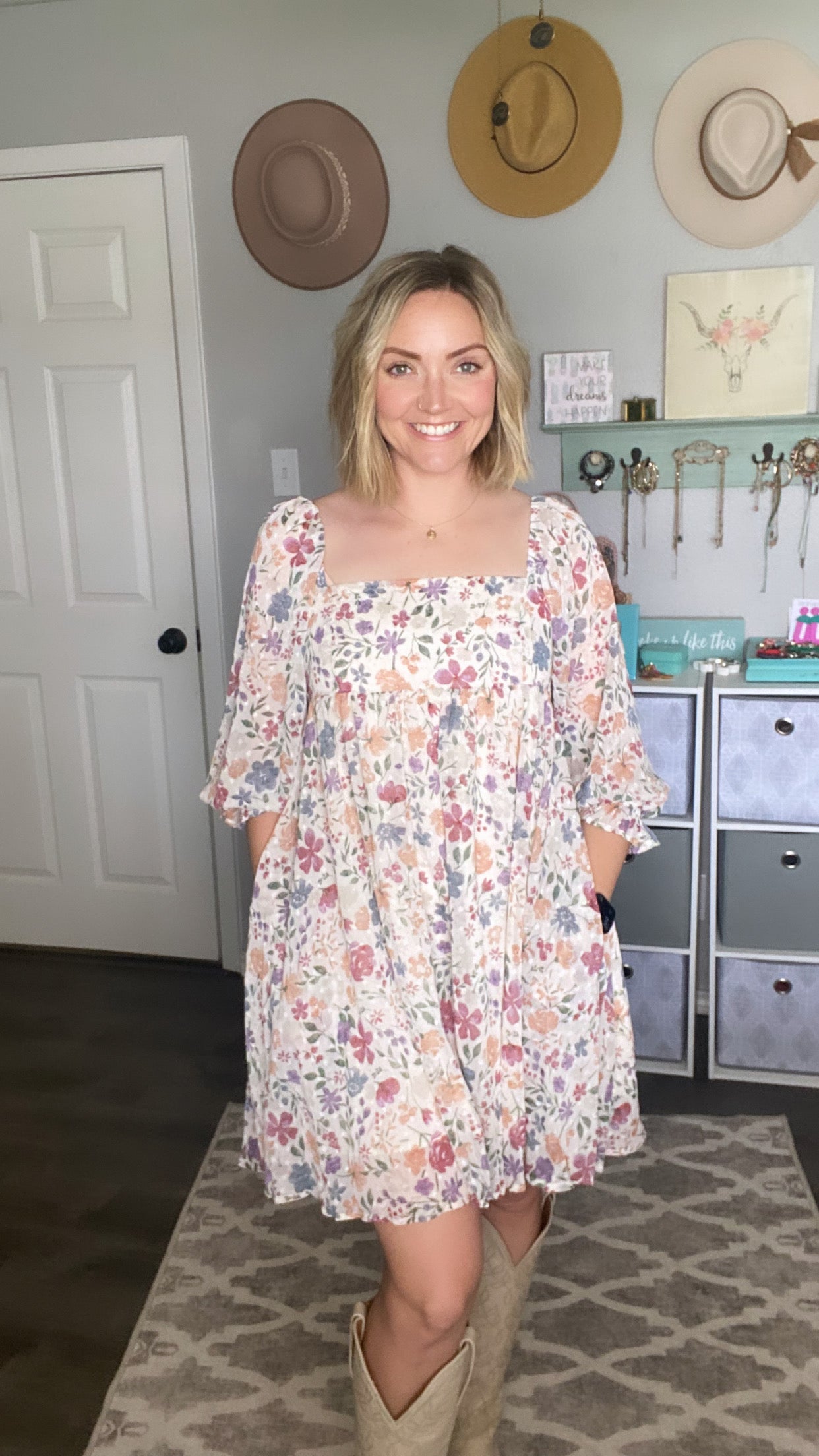 Muted Wildflowers Dress