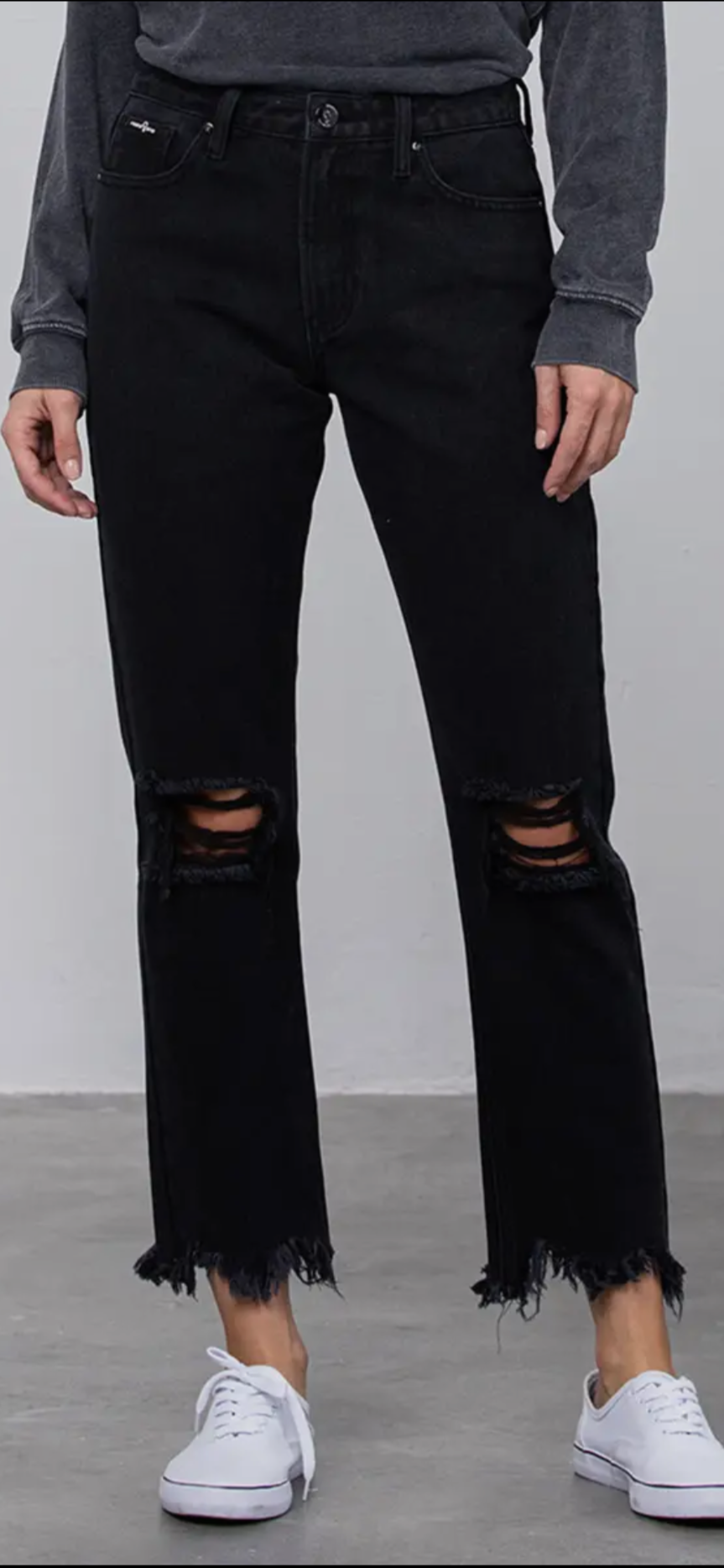 Black Straight Leg Denim