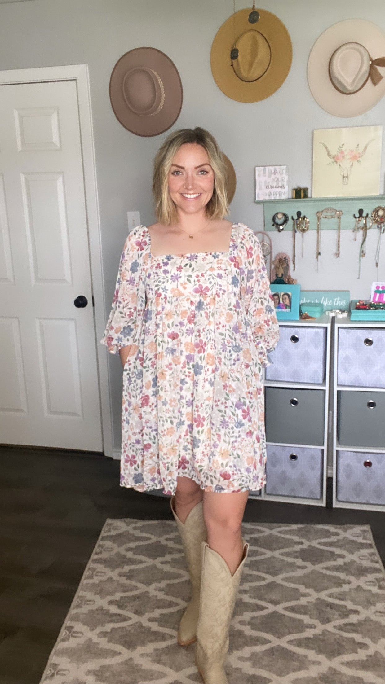 Muted Wildflowers Dress