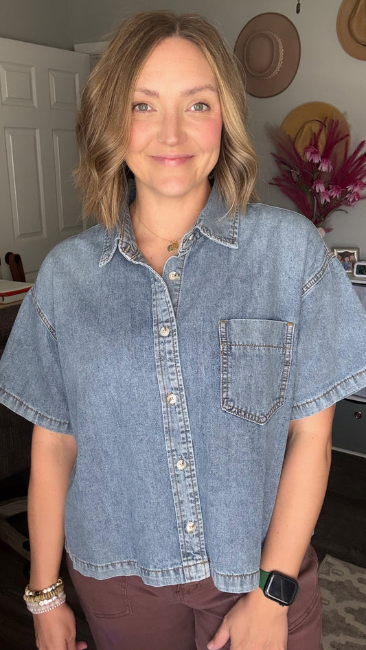Denim Button-up