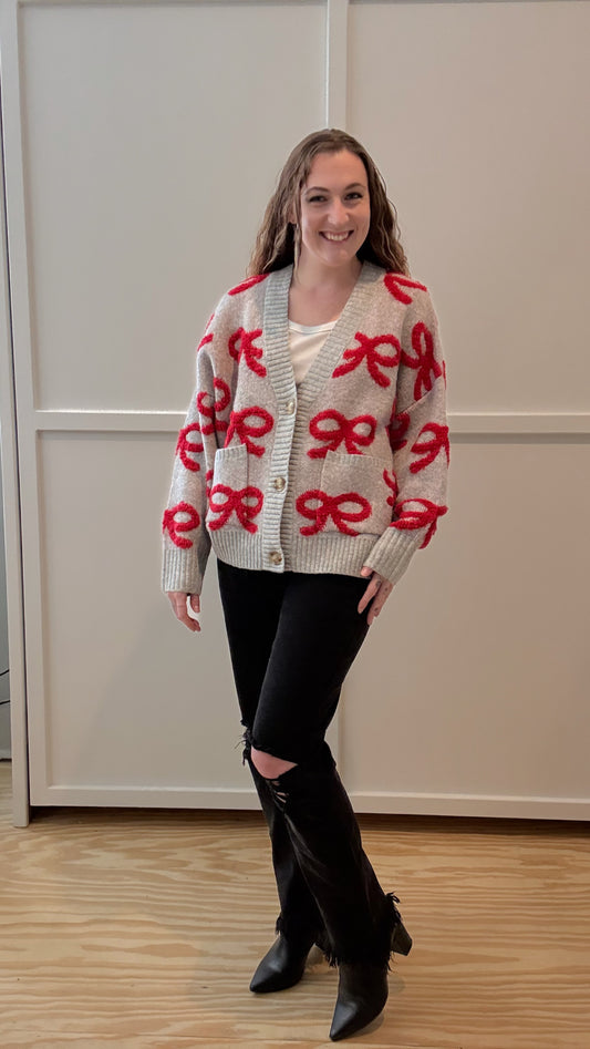 Merry Bows Cardi