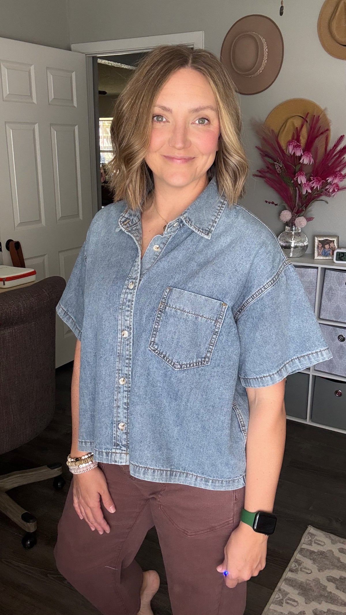 Denim Button-up