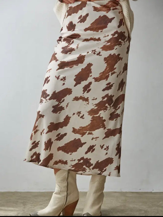 Wild Side Satin Skirt
