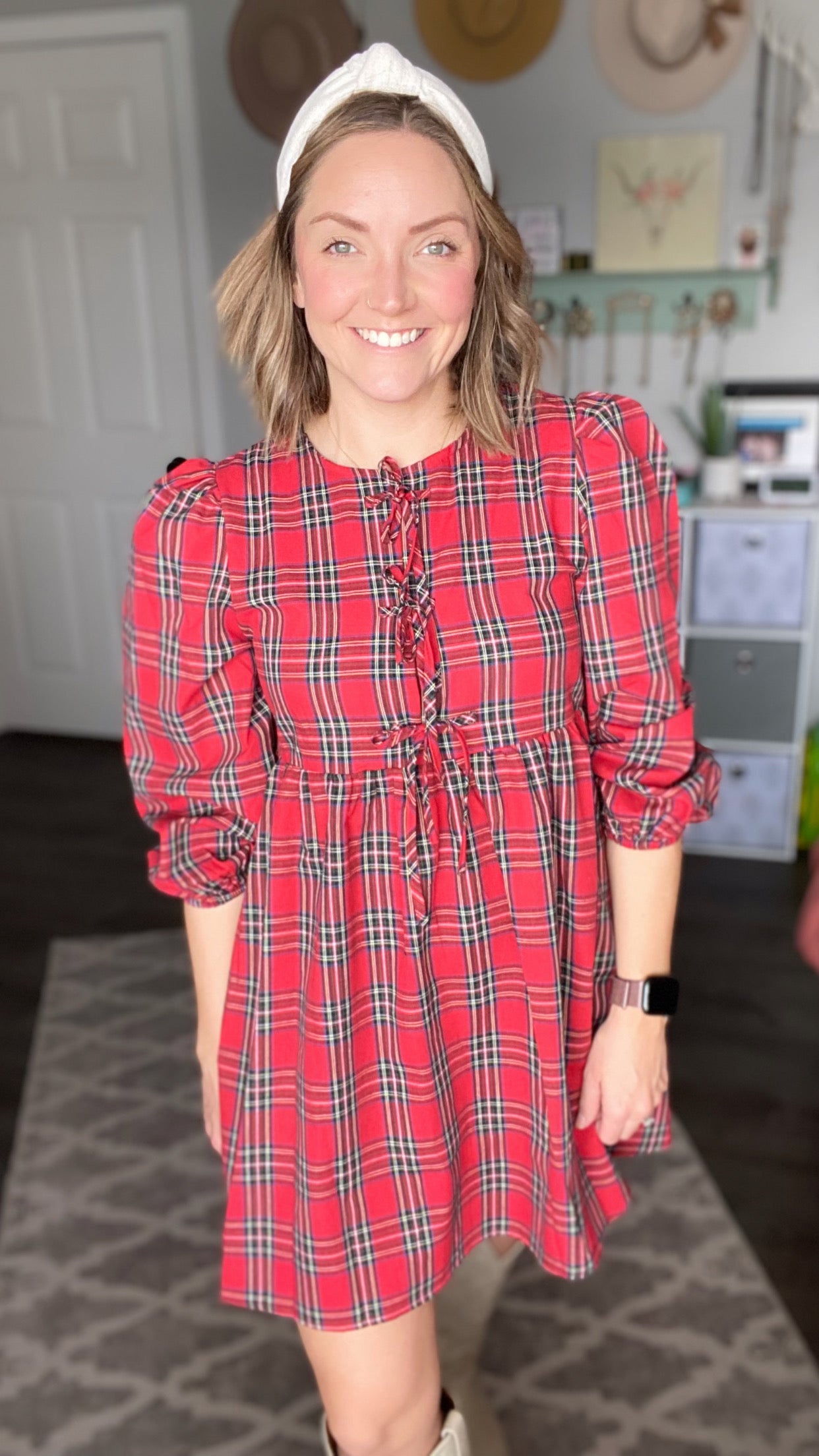 Red Plaid Babydoll