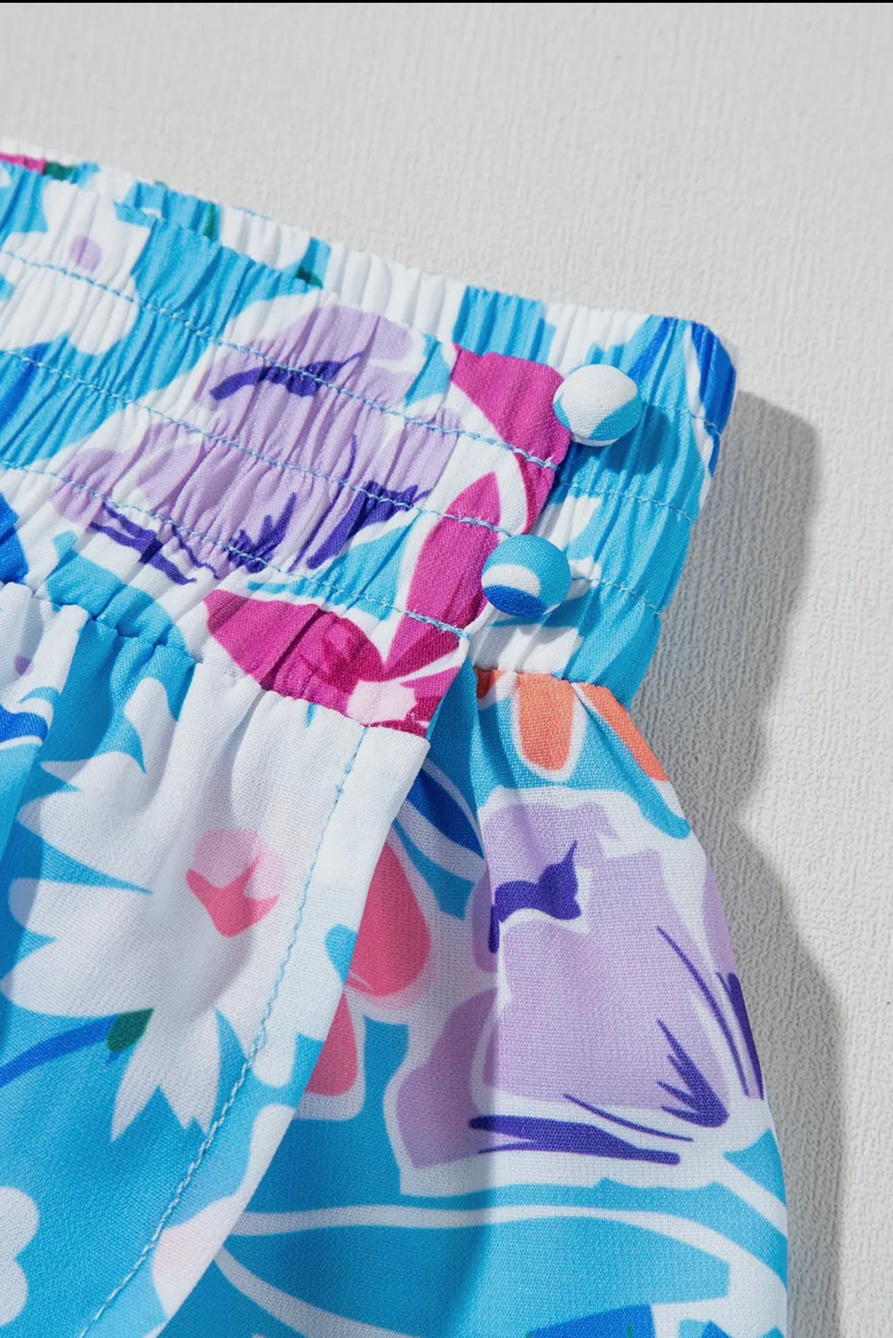 Summer Floral Wrap Skirt