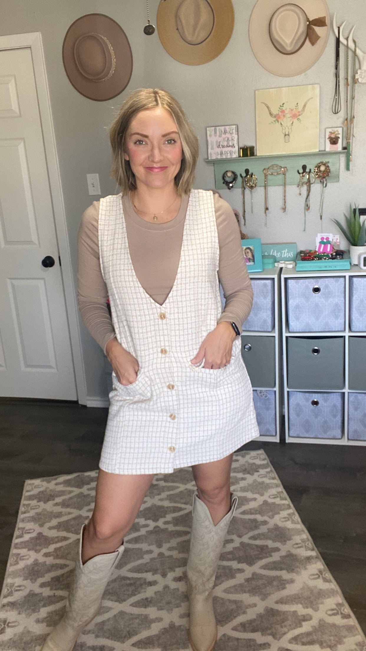 Tweed Mini Dress