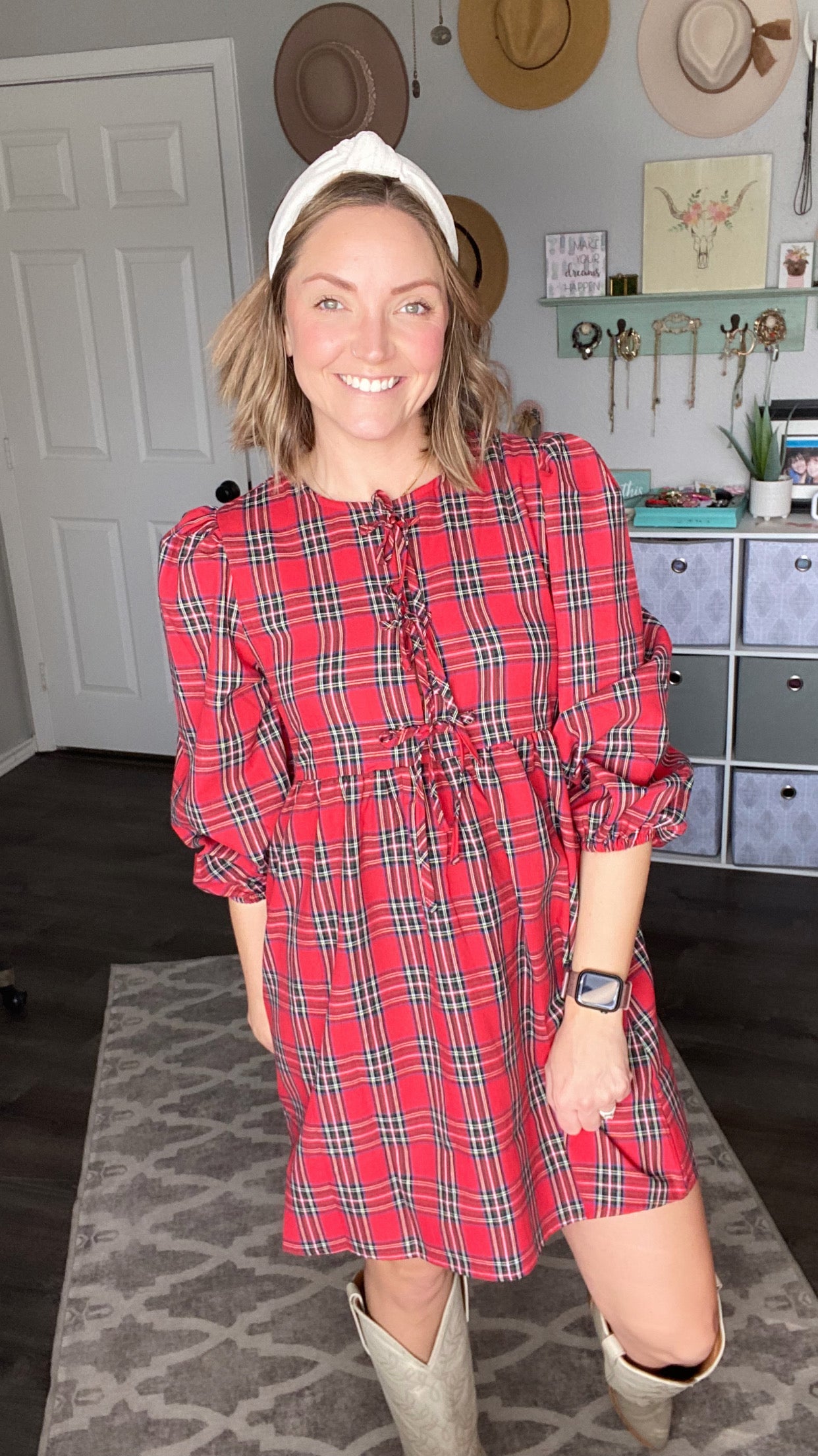 Red Plaid Babydoll