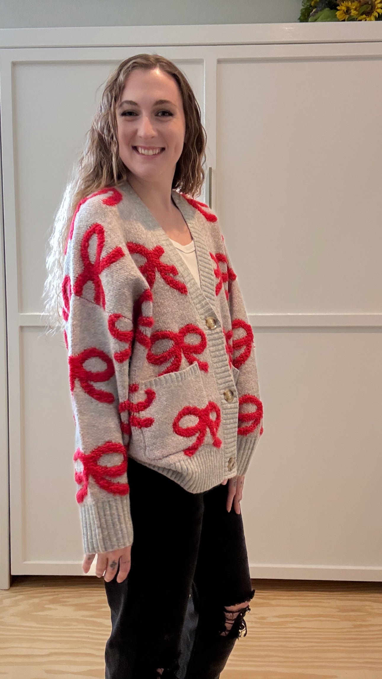Merry Bows Cardi