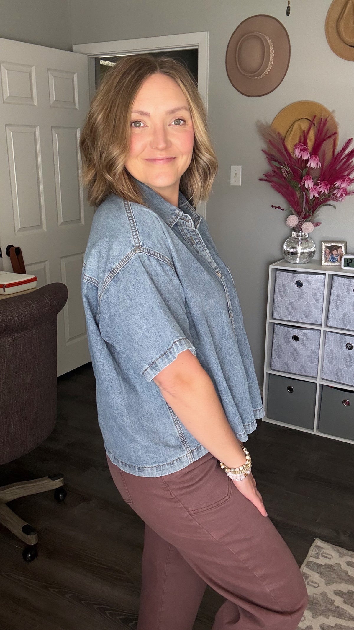 Denim Button-up