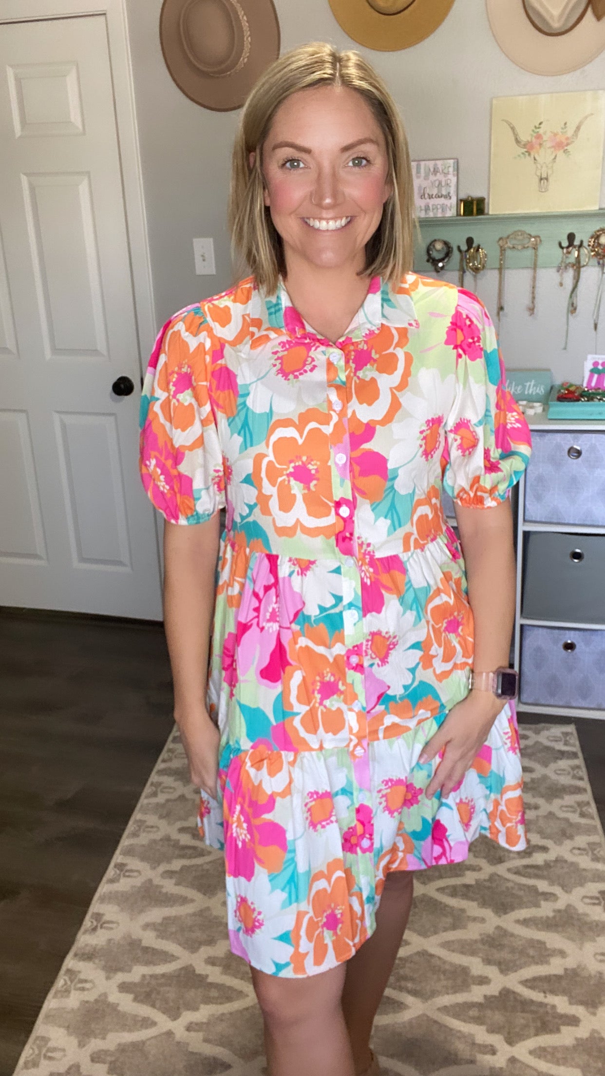 Bright Floral Babydoll