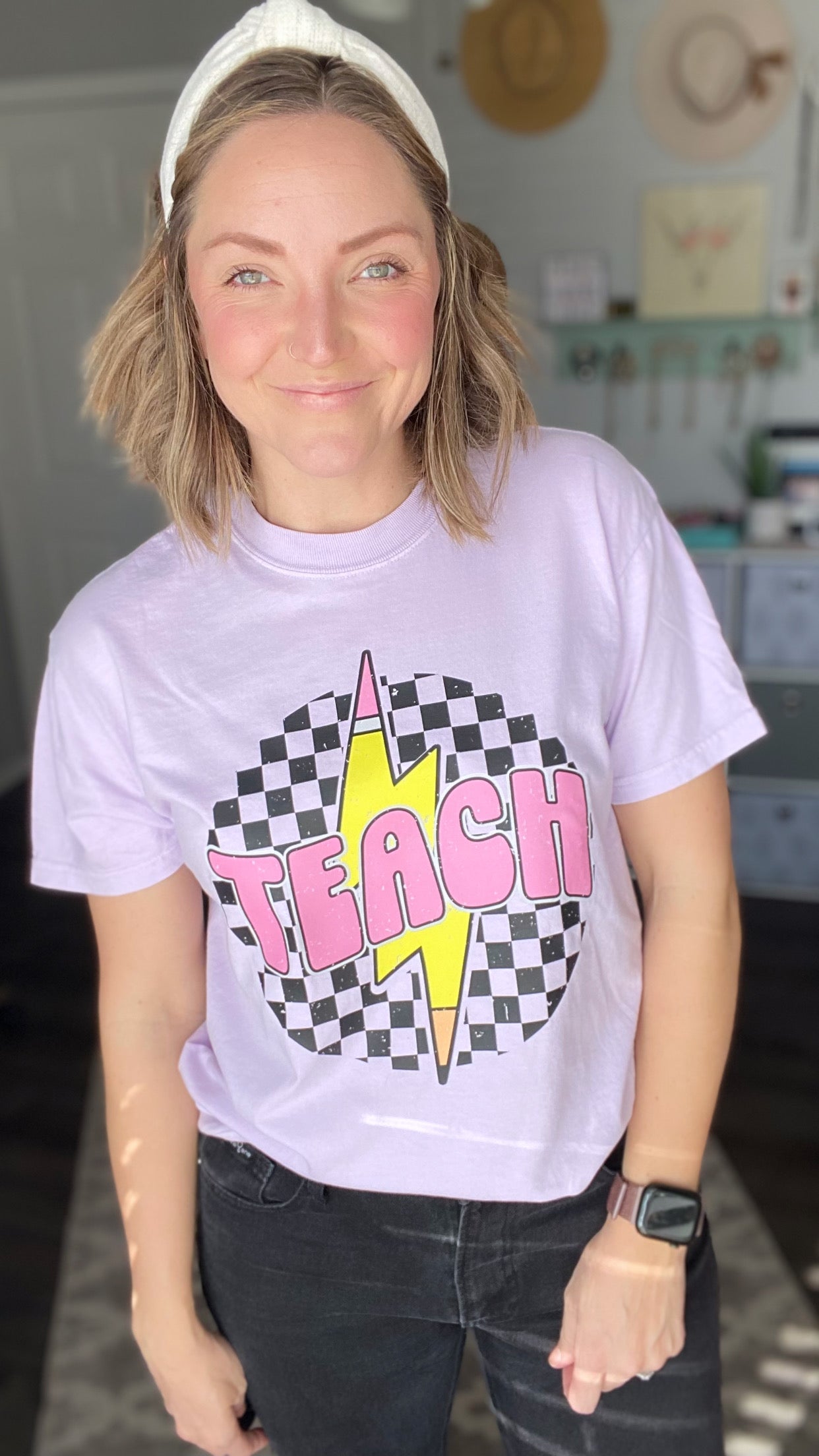 Lilac Teach Tee